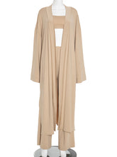 Casual Tube Vest Cardigan Wide Leg Pants 3 Piece Set