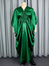 V Neck Sequin Batwing Sleeve Elegant Dress