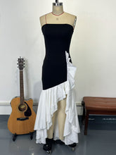 Elegant Strapless Ruffle Maxi Dress