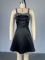 Elegant Sequin Strapless Mini Dress