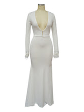 Fashion Rhinestones Crop Jacket Skirt Two Piece Set