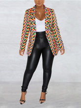 Fashion Colorful Dot Print Button Slim Blazer