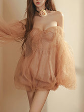 Fashion Sheer Mesh Off Shoulder Slim Party Dress