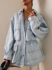 Fashion Casual Single Breasted Denim Jacket