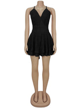 Sexy Spaghetti Straps Backless Mini Dress