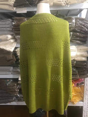 Casual V Neck Knit Crochet Cardigan Sweater