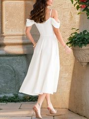 Sexy Off The Shoulder Spaghetti Strap Dress