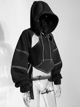 Retro Hollow out Backless Hoodie Pullover