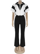 Casual Short Sleeve Top and Pants Sports Two Piece Set