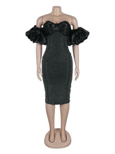 Rhinestone Strapless Slim Dress