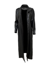 Fashion Styled Faux Leather Trench Coat