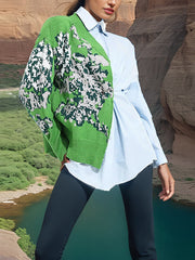 Vintage Sweater Patchwork Patch Shirt