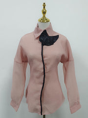 Casual Lantern Sleeve Loose Shirt Tops