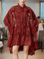 Fashion Lace See through Oversize Dress