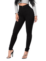 Fashion High Elasticity Pencil Pants Jeans