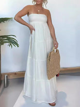 Strapless Patchwork Long Dress