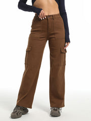 Fashion Casual Straight Cargo Jeans