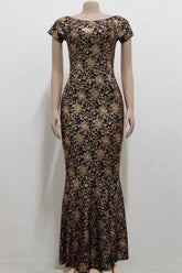 Sexy Off Shoulder Sequin Slim Fit Dress