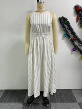 Sleeveless Backless Cross Straps Dress