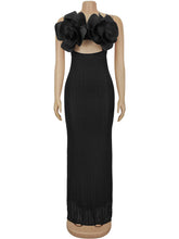 Sexy Lace Flower Shape Spaghetti Strap Maxi Dress