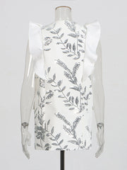 Fashion V-neck Ruffle Patchwork Sequined Waistcoat