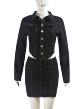 Fashion Irregularity Tops Short Skirt Set