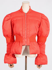 Fashion Slim Cropped Puffer Jacket