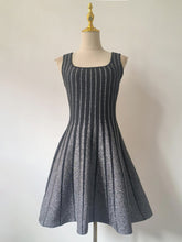 Sexy Sleeveless Stripe Cinched Waist Mini Dress