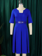 Elegant Chic Half Sleeve African Dress