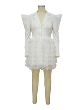 Sexy Gauze Patchwork Party Club Shirt Dress