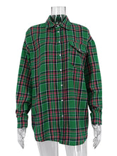 Retro Loose Casual Plaid Shirt