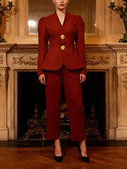 Fashion Slim Blazer And Suit Pant Two Piece Set