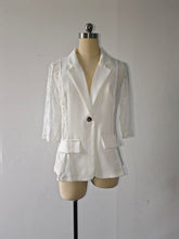 Elegant Lace Patchwork Hollow Out Blazer