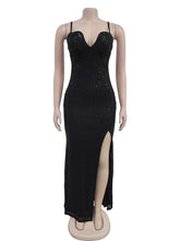 Spaghetti Strap Sequin Club Prom Cocktail Dress