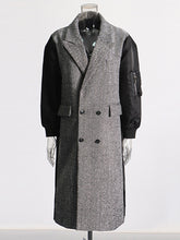 Fashion Patchwork Trench Coat