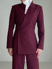 Fashion Asymmetry Slim Blazer