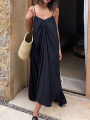 Casual Backless Loose Maxi Slip Dress