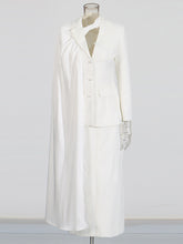 Double-breasted Blazer And Skirt Two Piece Sets