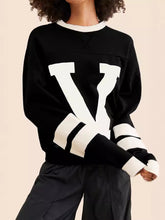 Letter Print Crewneck Pullover Hoodie