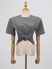 Fashion Round Neck Slim Casual T Shirt