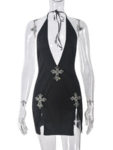 Stylish Chic Halter Backless Mini Dress