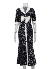 Fashion Bow Detail Print Maxi Dress