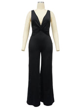 Sexy Deep V Backless Wide leg Jumpsuit