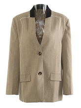 Vintage Single-breasted Long Sleeve Slim Coat