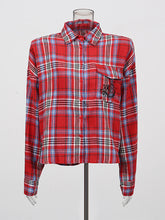 Casual Long-Sleeve Plaid Button-Up Shirt