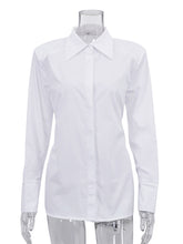 Casual Long Sleeve Turn-Down Collar Slim Shirt