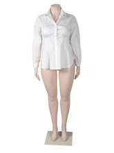 Fashion Solid Color Slim Shirt Top