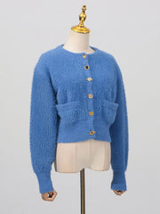 Casual Button Up Cardigan Sweater