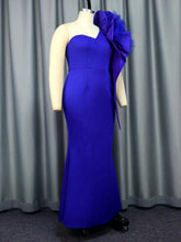 Mesh Patchwork One-shoulder Dress