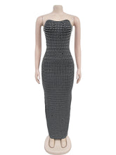 Fashion Rhinestone Slim Fit Party Club Strapless Dress